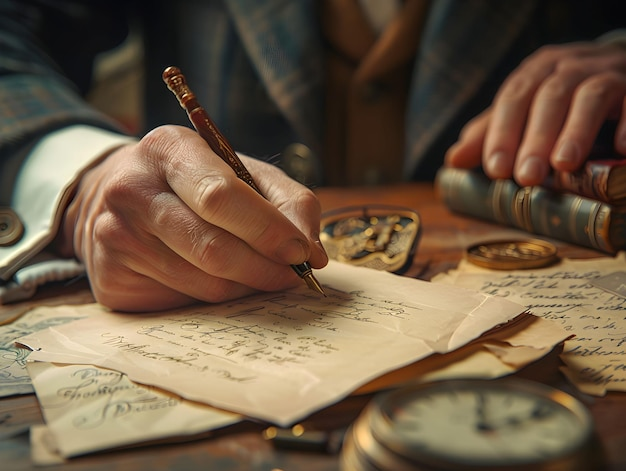 Graphic illustrating tailored biography writing services